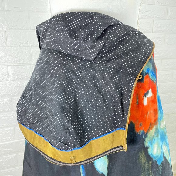 MOULINETTE SOEURS strapless abstract watercolor floral dress - SZ 10 - Picture 13 of 14